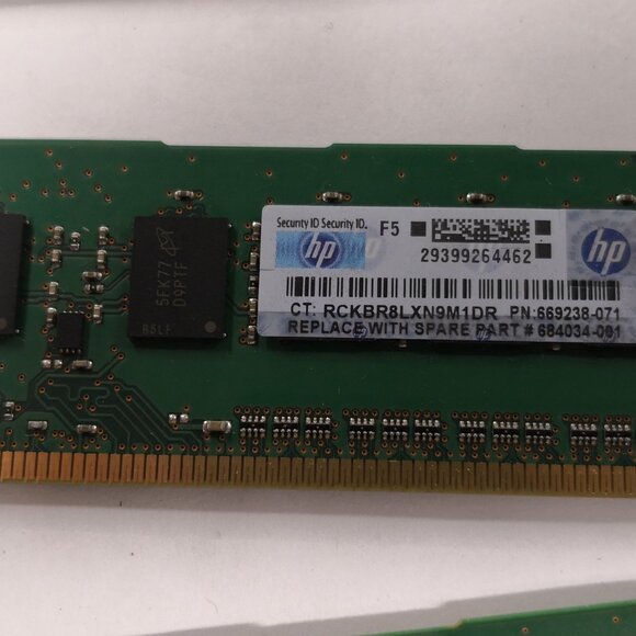 Lot of 4 Used Micron 4GB PC3-12800U-11-13 Ram Kit. - Picture 9 of 13